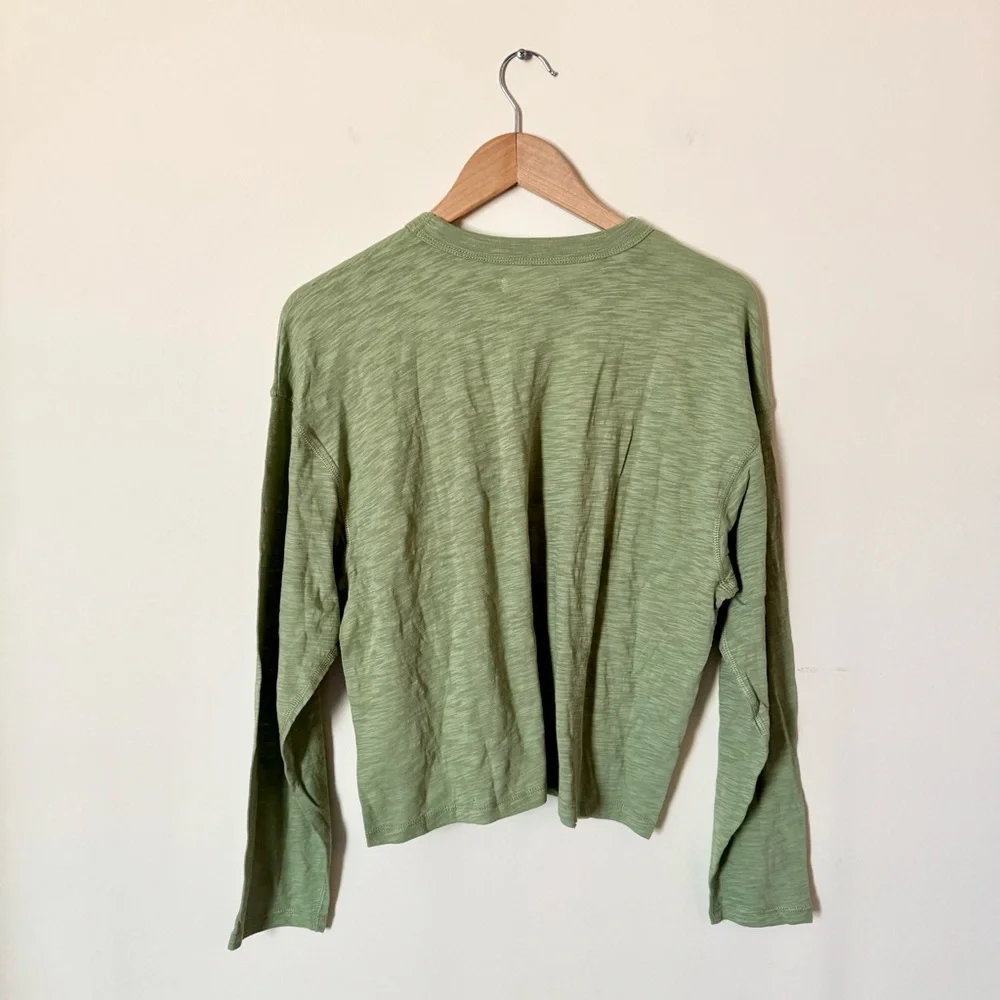 Madewell Green Long-Sheeve Tee - Picture 6 of 7